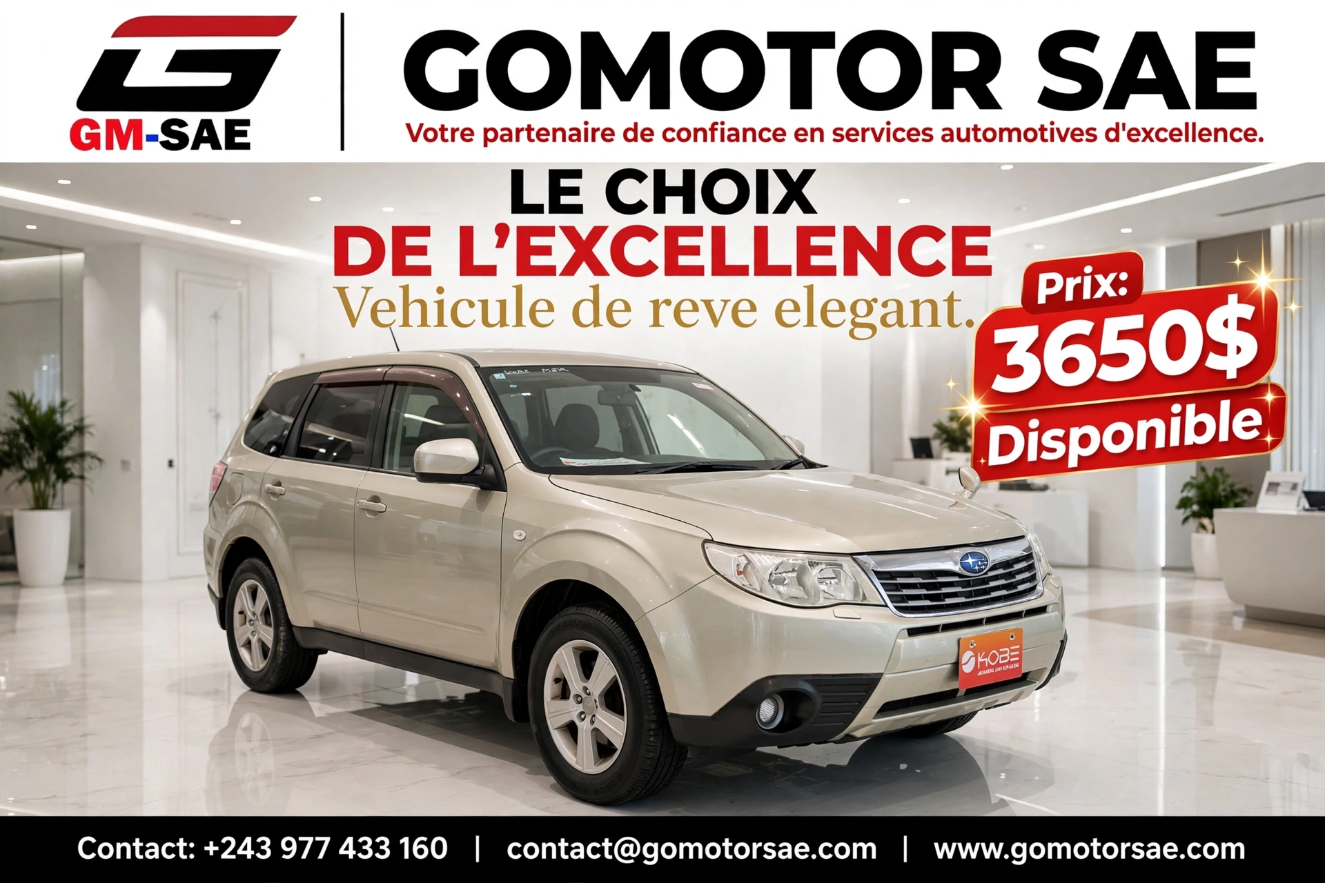 NOUVEL ARRIVAGE — SUBARU FORESTER SH5 4WD À 3 650 $